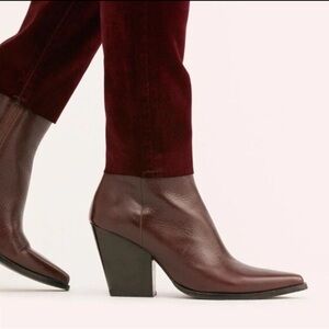 Jeffrey Campbell Burgundy Heeled Boots